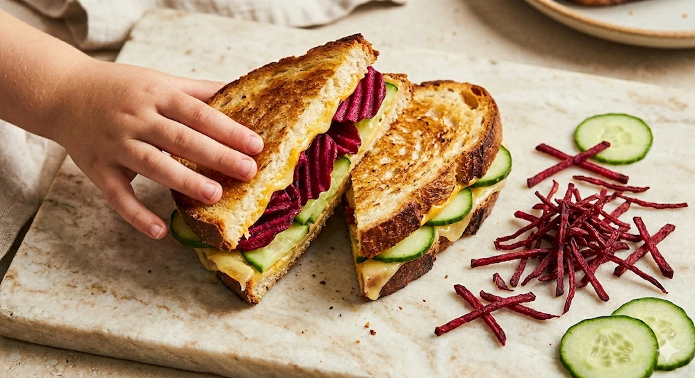 Beetroot Chips Sandwich Crunch